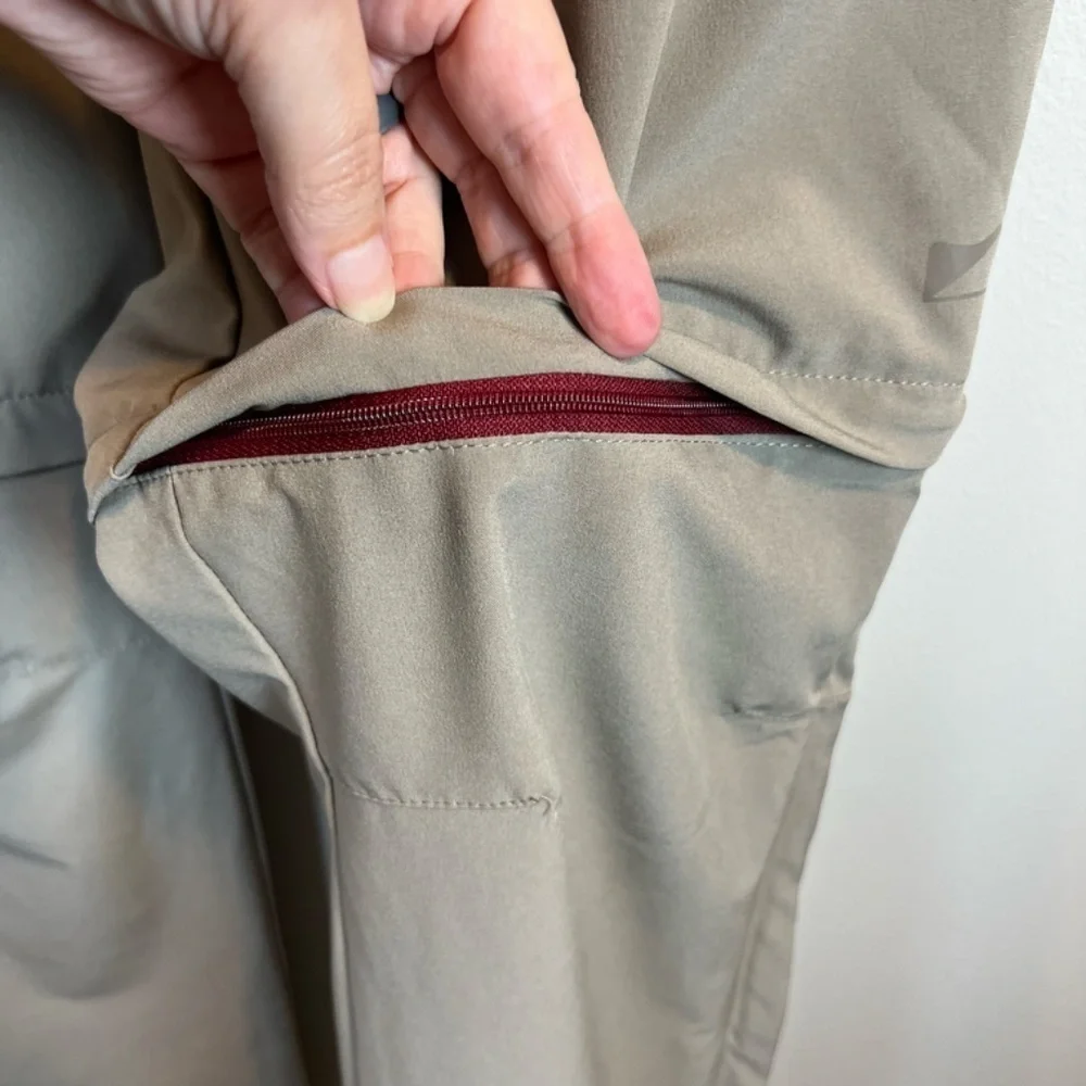 Outdoor Ventures Convertible Hiking Pants Shorts Tan Zip Off UPF Minimalist Sz 8